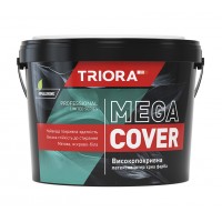 "MEGA COVER" Високопокривна латексна інтер'єрна фарба TRIORA 14  кг