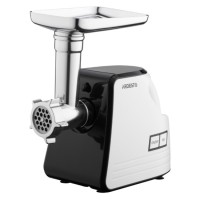 М’ясорубка ARDESTO, 2300Вт, продук.-2.2кг/хв, 4 решітки + для ковб., кеббе, насадка для томатів, пластик, біло-чорний