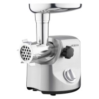 М’ясорубка ARDESTO, 3000Вт, продук.-2.6кг/хв, 4 решітки + для ковб., кеббе, 3 терки, метал, сріблястий