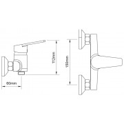 Змішувач s37 Ø35 для душу (B) AQUATICA (9737305)