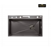 Кухонна мийка Kroner KRP Schwarze - SET7546ARTHM PVD