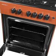 Плита газова коричнево-чорна Grunhelm G4FM6612BRB Плита газова коричнево-чорна Grunhelm G4FM6612BRB