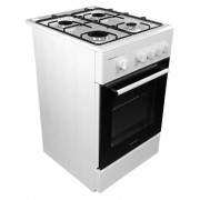 Плита газова біла Grunhelm G4F5600W