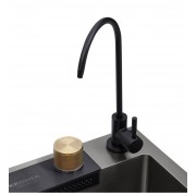 Кухонна мийка Kroner KRP Schwarze - SET7545NB PVD (3.0/0.8 мм)