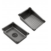 Кухонна мийка Kroner KRP Schwarze - SET7545NB PVD (3.0/0.8 мм)
